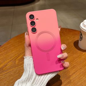 เลนส์กล้องป้องกันเคสโทรศัพท์สําหรับ Magsafe Samsung Galaxy A05 A06 A16 A26 A36 A56 A15 A25 A35 A55 A14 A24 A34 A54 ฝาครอบซิลิโคน