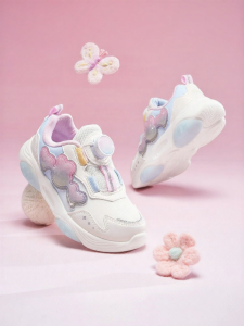 XTEP | New Autumn Girl Shoes with Rotating Buckle Design Soft Sole