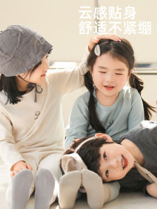 Mới Mùa Thu Mùa Đông Em Bé Quần Áo Gia Đình Cotton Vải Bông Bộ Đồ Lót Giữ Nhiệt Cho Bé Trai Và Bé Gái Thoải Mái Ấm Áp Quần Áo Bên Trong Màu Tinh Khiết