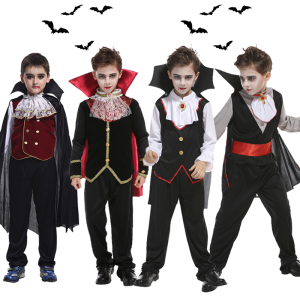 Carnival Party Dress Up Costume Children Role Play Vampiran Perfect for Holiday Party Halloween Street Cosplay