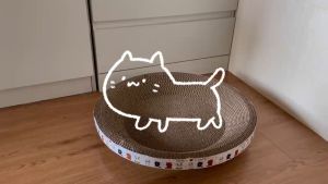 Cat Scratcher Board Bed Toy Cat Scratching Round Plate Board replacement Scratch Resistant Claw Cat Scratching Board Play Fun