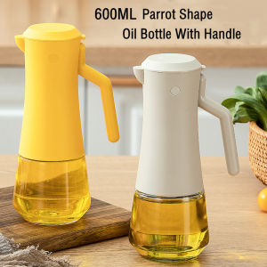 VISHINE 600ML Glass Oil Pot Seasoning Bottle With Handle Automatic Opening And Closing Anti-leakage Non-hanging Oil Soy Sauce