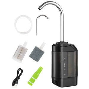 Portable Air Pump Multifunctional Aerator Water Pump with LED Light Water Dispenser Oxygenation Pump for Night Fishing
