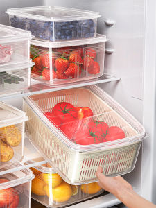 MEIZHUFU | Drain and Freshness Food Storage Container