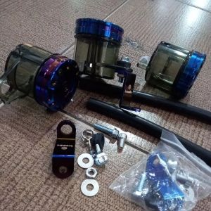 TABUNG MINYAK REM SIZE JUMBO 45 ML TUTUP TWOTONE /BLUE MOON TABUNG MINYAK BIG SMOKE PLUS BREKET TUTUP CNC