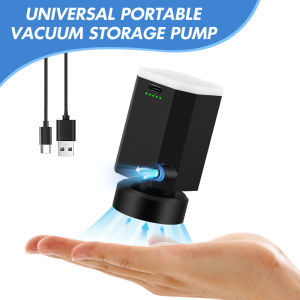 Cordless Electric Pump for Vacuum Storage Bags Portable Universial Travel Air Pump for Compression Clothes Blanket Luggage