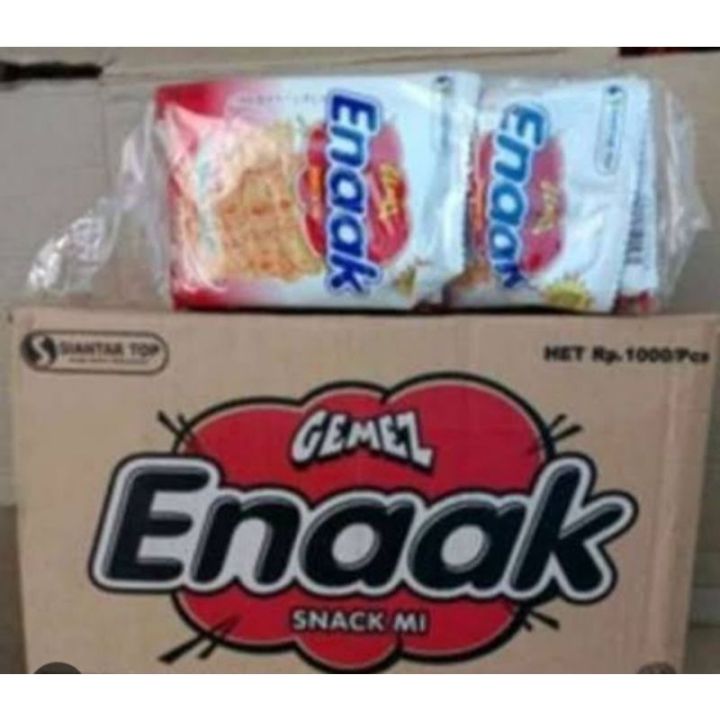 Mie Gemez Enak / Mie Enak (sejenis mie kremes / anak mas) 1 Dus / Karton isi 80 Sachet