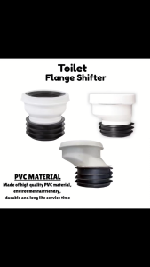 HOMS WC Connector Toilet Accessories Toilet Flange Shifter Deodorizing Seal PVC Offset