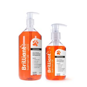 Brilliant Salmon Oil for Dogs Cats & Puppies 300ML | All Natural | Eco-friendly | 100% Salmon oil | Straight from Norway