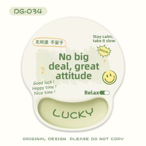 KALLDUN | Cute Creative Word Mouse Pad Wrist Rest Silicone Soft Cushion