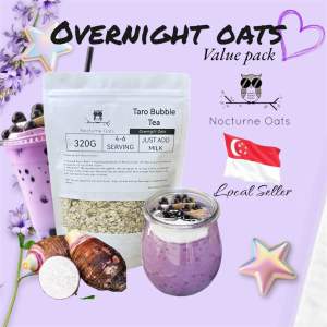 NOCTURNE OATS overnight oats (Taro bubble tea) 320g Value pack