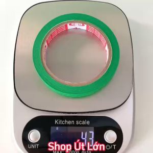 1 Cuộn băng keo giấy màu xanh lá rộng 1.5cm dài 25 mét lõi giấy 3mm giá tại xưởng
