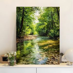 BILIBILI | Acrylic Paint By Numbers Landscape Painting By Numbers on Canvas Coloring By Number for Adults Paint Digital Art