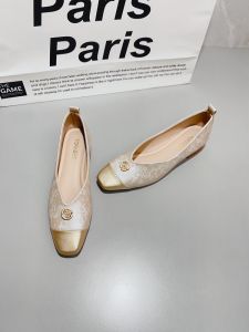 Soft Bottom Spliced Retro Chinese Style Flat Shoes Square Head Thick Heel Low Heel Slip-On Fashionable Daily Wear Womens Shoes