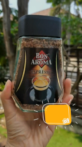 100 กรัม x 1 ขวด..กาแฟบอน กาแฟสำเร็จรูป Espresso ชนิดฟรีซดราย 100g Bon Aroma