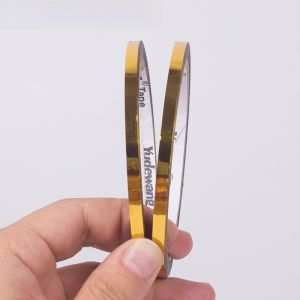 Bright Gold Color Glue Tape Wedding Decoration Electroplated Gold Gift Box Packaging DIY Laser Glue Tape by ShangRao Dayu Adhesive Products Co.