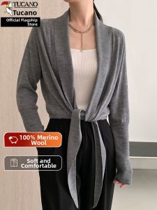 TUCANO | Wool Short Thin Knit Cardigan