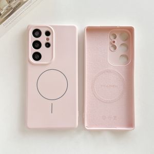 szhaiyu | Luxury Silicone Soft for Magsafe Phone Case for Samsung S26 Ultra S25 S24 S23 S22 Plus Magnetic Wireless Charge Protective Cover