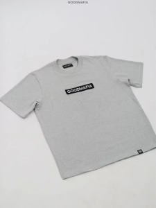 SUPERIOR MID BLACK & RICH WHITE PATCH - GOODMAFIA - PREMIUM HEAVYWEIGHT (TSHIRT)