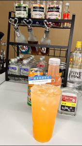 DIY Cocktail Kit - Twilight Gin Cocktail Set | Home Bartender Pack w/ Gin Orange & Grapefruit Drinks Cups & Straw