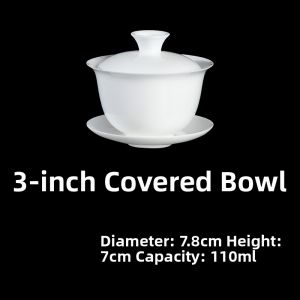 Thin Bone China Gaiwan Teaware 100ml