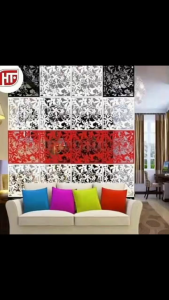 HTF.40x40cm Hanging Screens Plastic Living Room Divider Curtains Panels Partition Wall Home