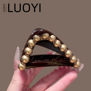 2025 New High-End Pearl Hair Clip Womens Shark Tail Fixed Hair Accessory Half Updo Hair Clip Stylish Korean Style Adult Hairpin