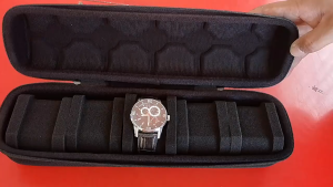 JS SHOP 3/5 Slots Watch Storage Box Waterproof hard shell travel bag smart watch