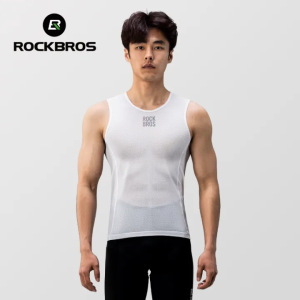 ROCKBROS Đàn ông mùa hè không tay Mũ thể thao ngoài trời thoáng khí đàn hồi cao đi xe đạp Lớp lót áo đi xe đạp bó sát