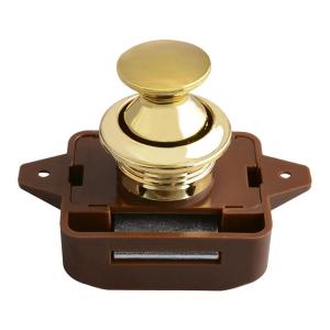 RV Lock Push Button Latch Keyless Cabinet Lock Latches RV Compartment Latch Catches Locks for Caravan Yacht Boat