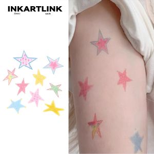 สติ๊กเกอร์ลายดาว INKARTLINK สำหรับงานปาร์ตี้ กันน้ำ ลายสักชั่วคราว ตกแต่งตัวสำหรับวันหยุดและเล่นบทบาทสมมติ