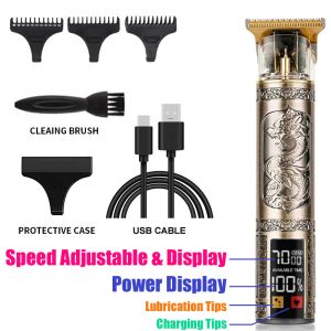 2026 Carving T9 Vintage Professional Cordless Hair Clipper Electric Hair Cutting Machine USB Rechargeable Portable Trimmer Shave