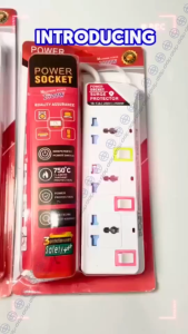 Power Socket Surge Protector 10-13A 250V 2500W Child Protection Multi Protection Safety System Oxygen-Free Copper Low Resistance