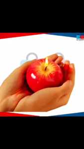Apple-Shaped Candle – Elegance in Every Glow Good for decor