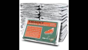 4pcs Emergency Mylar Thermal Blanket Foil Space Blanket Designed for NASA Body Warmer Outdoor First Aid Camping Hiking Travel