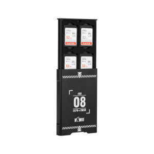 KIWIFOTOS SD Memory Card Case Storage Box For Icro SD CF EXpress Type A CF EXpress Type B XQD Cards High Quality Aluminum Alloy MadeSturdy and Durable