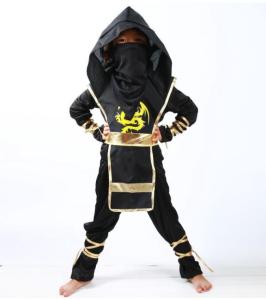 Children Ninja Costume Cosplay For Kids Boys Assassin Japanese Samurai Warrior Fancy Party Dress Clothing