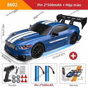 Xe Điều Khiển Từ Xa RC Drift 4WD Tốc Độ Cao Với Đèn LED Điều Khiển Từ Xa 2.4GHz Xe Tải Địa Hình 4x4 Đồ Chơi Cho Trẻ Em