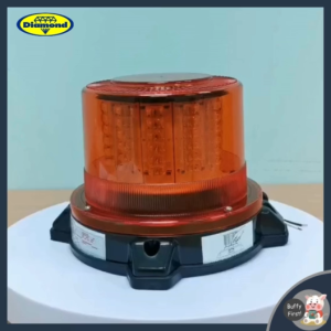 ไฟฉุกเฉิน สีเหลือง ไฟหมุน ไฟไซเรน ไฟแฟรชรถยนต์ 24V ไฟกระพริบติดรถยนต์ ตราเพชร Diamond (01-206M)