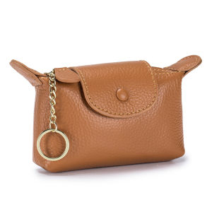Genuine Leather Womens Coin Purse 2024 New Arrival Exquisite Mini Key Lipstick Storage Bag Hand Holding Coin Bag Large Capacity