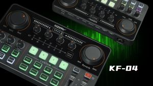 การ์ดเสียงสด Koorfly-KF04 48V การ์ดเสียง ซาวด์การ์ดไลฟ์สด เมนูไทย อุปกรณ์ควบคุมเสียง มีเอฟเฟคในตัว แต่งเอฟเฟกต์ได้ Audio Interface Sound Card