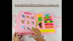 Buku Edukasi Motorik Sensorik Anak Balita Papan Halaman Montessori Busy Board Educational Book Sensory Board Busy Book