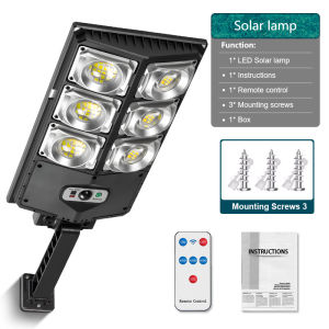 800000LM High Powerful Solar Street Lamp With Remote Control LED Solar Wall Light Outdoor Waterproof Lamp Home Garden Decoration