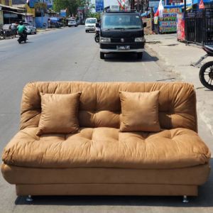 SOFA BED SILICON KAIN BLUDRU PREMIUM / SOFA BED