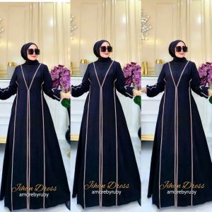 cod gamis elegant gamis terbaru gamis busui jihan dress amore by ruby