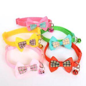 ปลอกคอแมว สุนัข หมา ปลอกคอสัตว์เลี้ยง Pet Collar ปรับระดับได้ โบว์สไตล์อังกฤษ พร้อมส่ง gc99