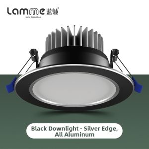 LAMME | Three-color Black Embedded Recessed Downlight 5W
