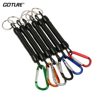 Goture | Goture 3pcs Fishing Lanyard 12cm/15cm/18cm Fishing Rope Retractable Coiled Tether with Carabiner for Pliers Lip Grip Accessories