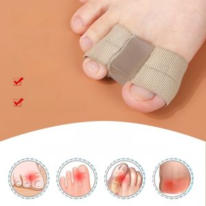 Thumb Valgus Toe Protective Cover Double Hole Soft Day and Night Use Toe Separator Thumb Silicone Finger Guard Men and Women