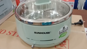 NỒI LẨU ĐIỆN 4L SUNHOUSE SHD4543 - Công suất 1300W 2 mức nhiệt Tự ngắt khi quá nhiệt